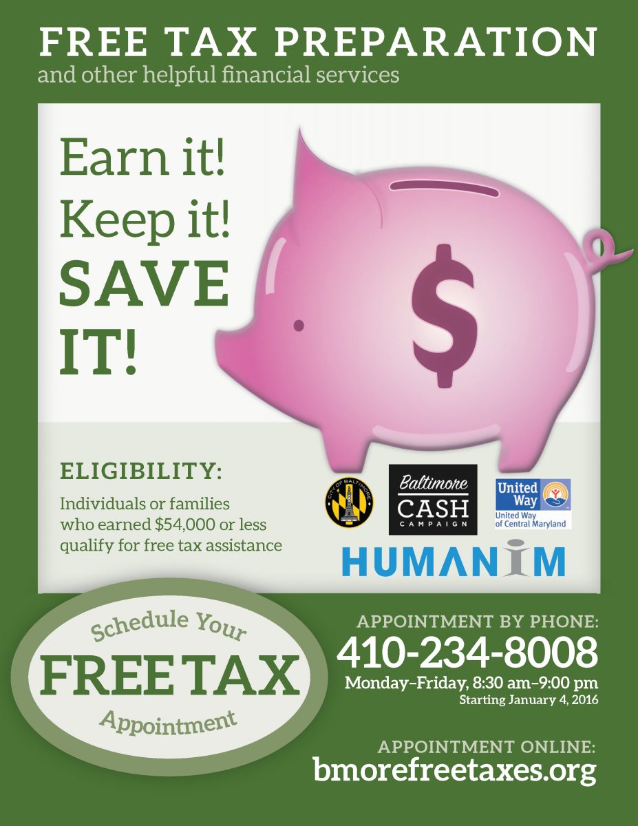 Free Tax Preparation flyer
