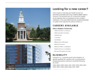 Recruiting Baltimore City Job Seekers for Careers at Johns Hopkins