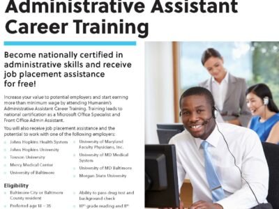 Free Administrative Assistant Career Training at Humanim
