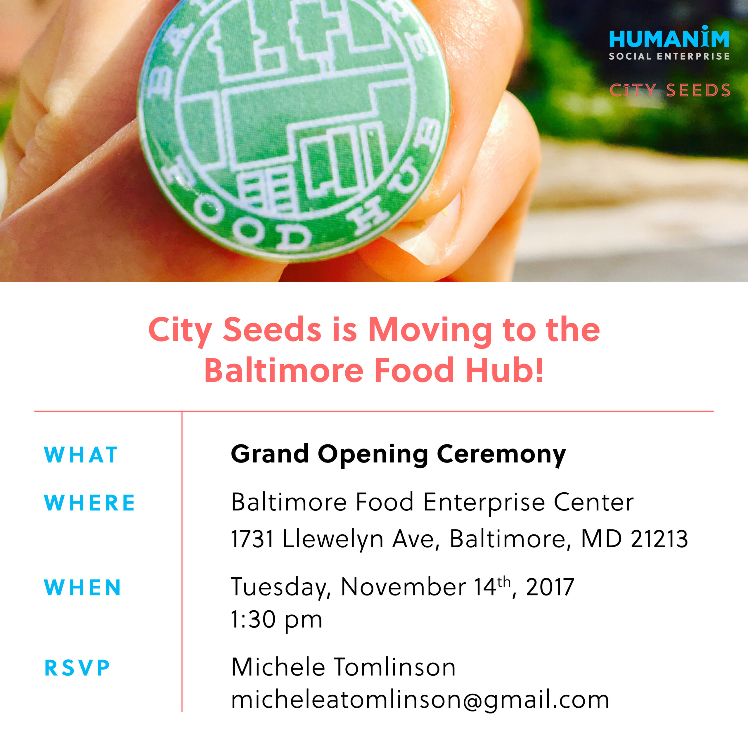 City Seeds is Moving to the Baltimore Food Hub!