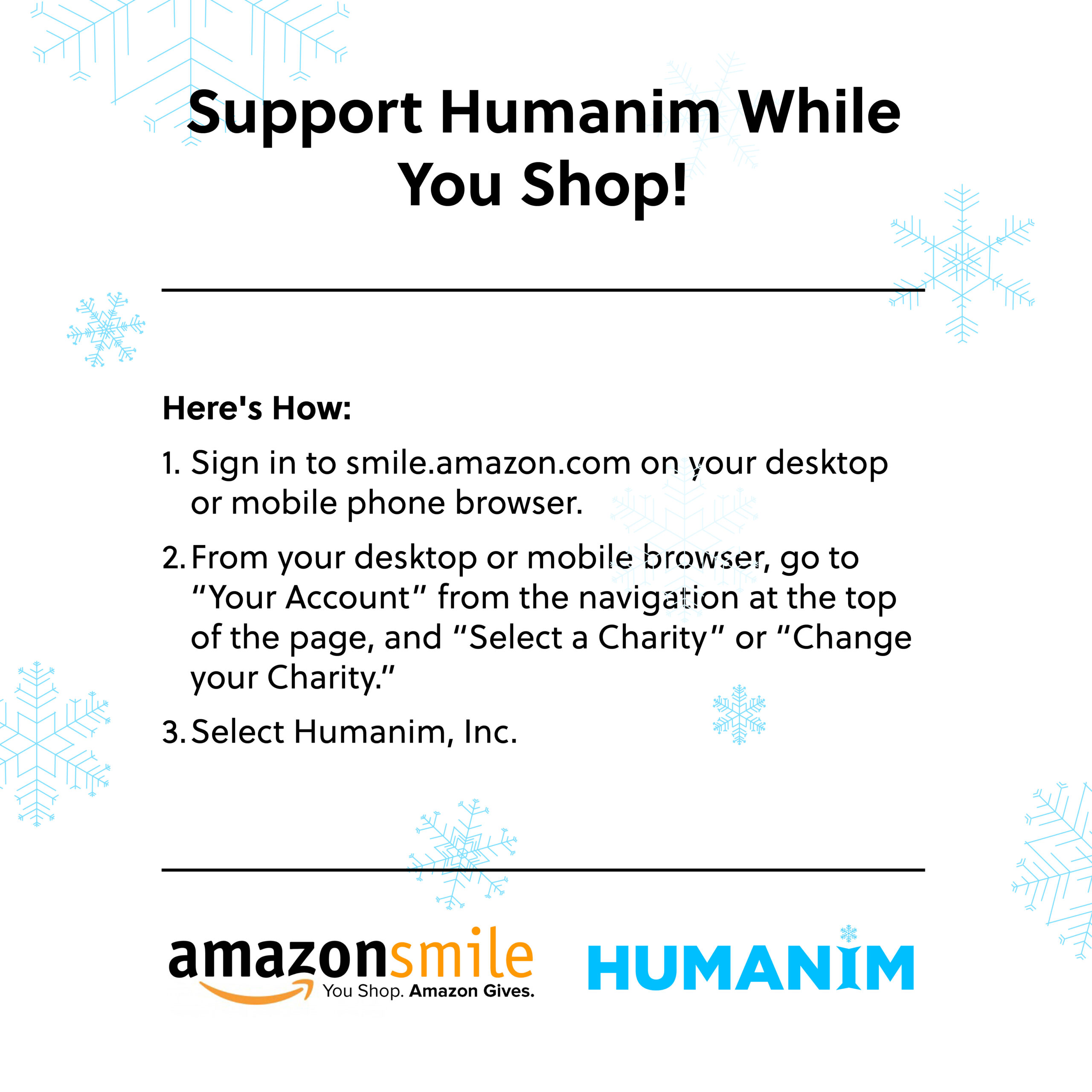 Support Humanim While You Shop!