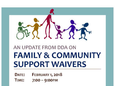Event: Update from DDA on Family and Community Support Waivers