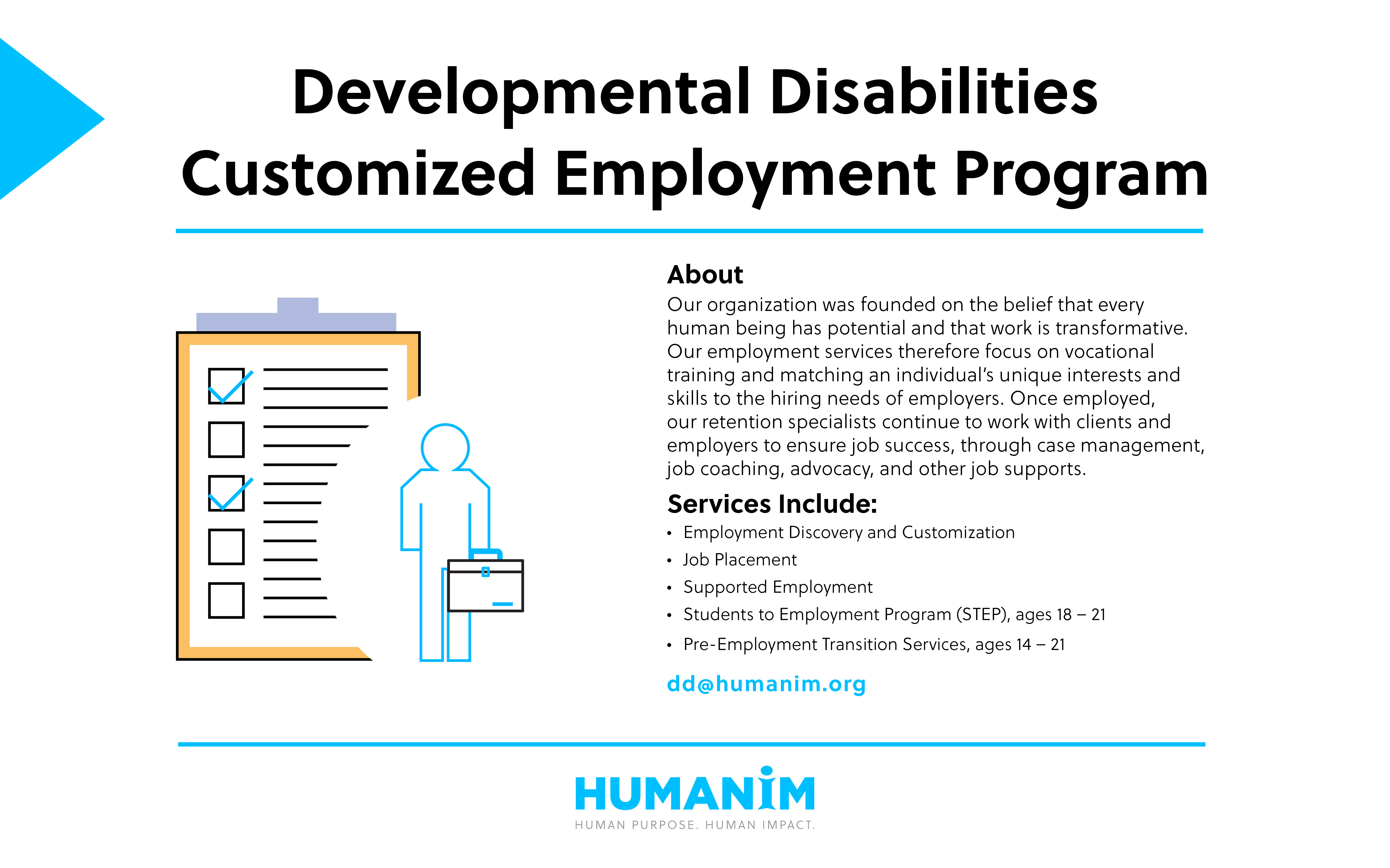 Program Spotlight Customized Employment Humanim