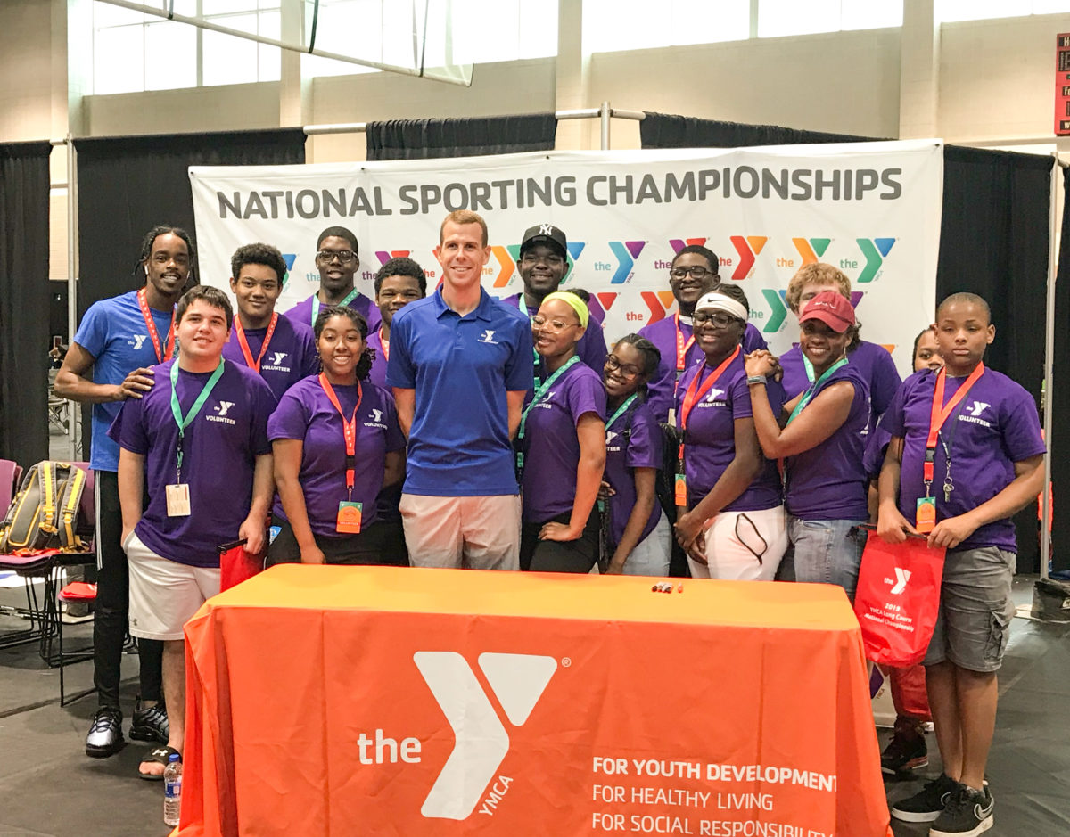 Start on Success Students Volunteer at YMCA National Swim Meet Humanim