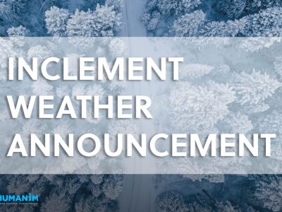 Inclement Weather Announcement for Friday, January 19, 2024